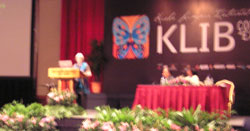 D. Bowen presents her soy wax research in Kuala Lumpur
