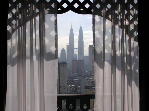 Kuala Lumpur Twin Towers from my hotel